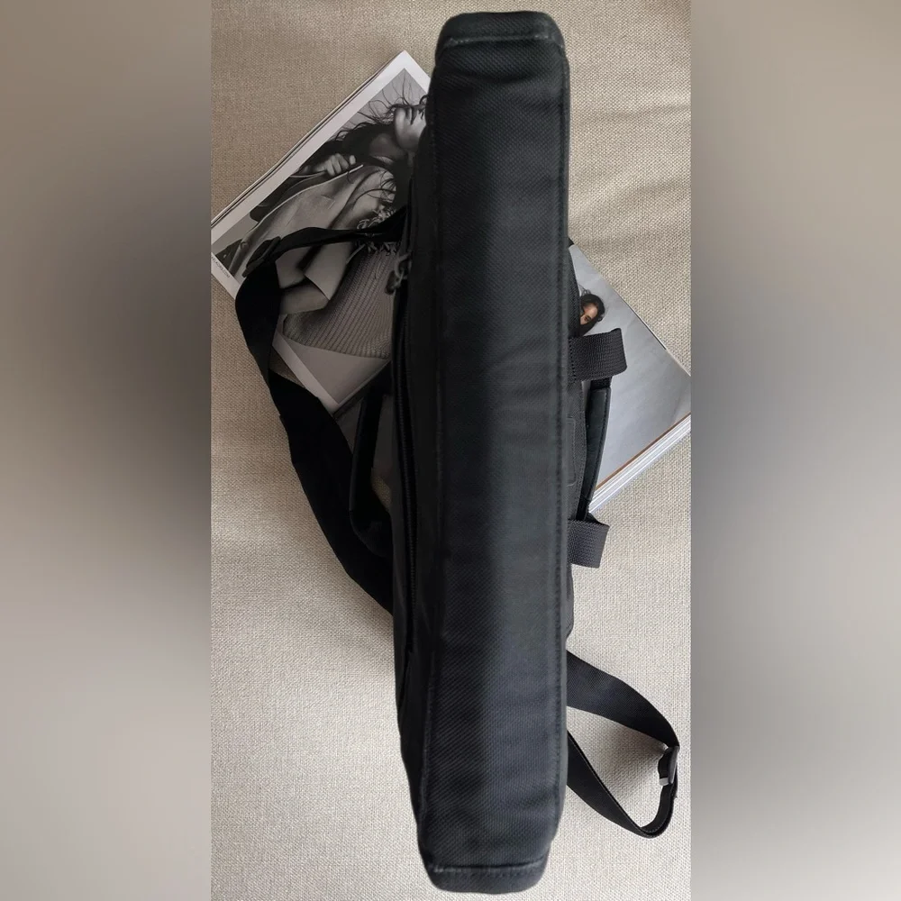Tumi® Alpha 3 Portfolio Nylon Ballistic Messenger / Laptop Shoulder Bag In Black